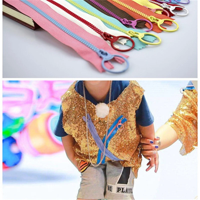 10 шт. Meetee 15-40 см 3# закрытый конец смолы молнии тяговое кольцо молния слайдер голова для шитья сумки кошелек ткань аксессуары ремесла