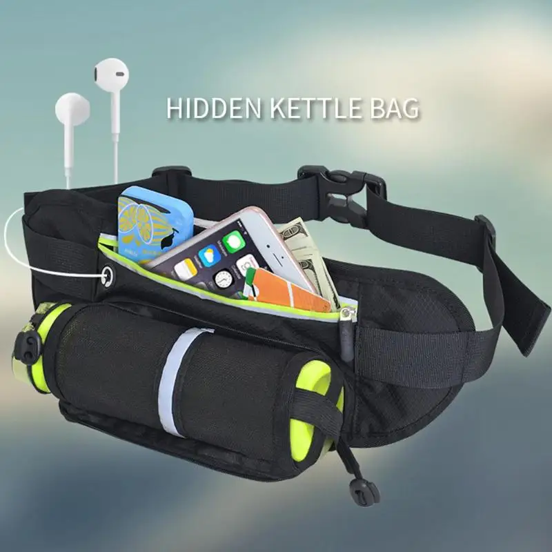 Поясная Сумка для бега на открытом воздухе, водонепроницаемый держатель для мобильного телефона, сумка для бутылки воды для бега, поясная сумка для живота, спортивная сумка для спортзала, фитнеса, поясная сумка