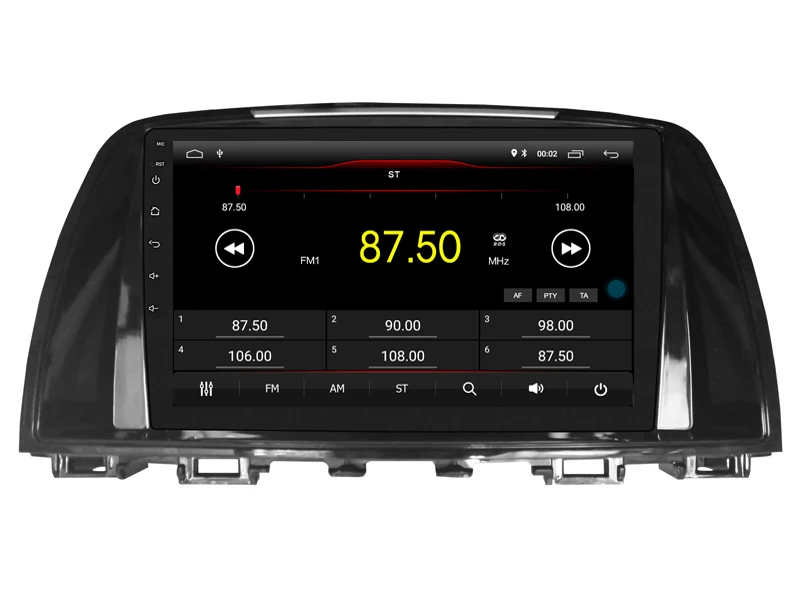 Clearance Car Multimedia Player 9inch IPS Screen Monitor GPS tape recorder Bluetooth Android 9.0 For MAZDA 6 2014 2015 2016 Auto Audio 2