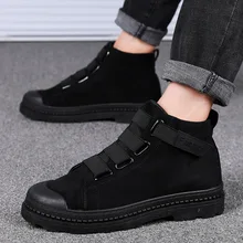 Весна и осень новые мужские полусапоги. Корейская версия трендовых ботинок; мужские Ботинки martin с высоким берцем для спорта и отдыха