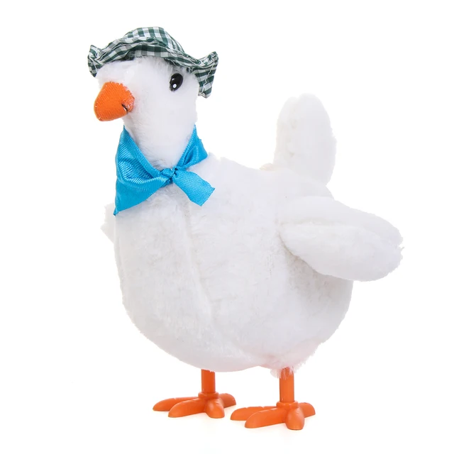 Cute Hen Laying Eggs Toy Lifelike Plush Magic Chicken Stuffed Toy Electric Music Dancing Kids Simulation Animal Lovely Doll