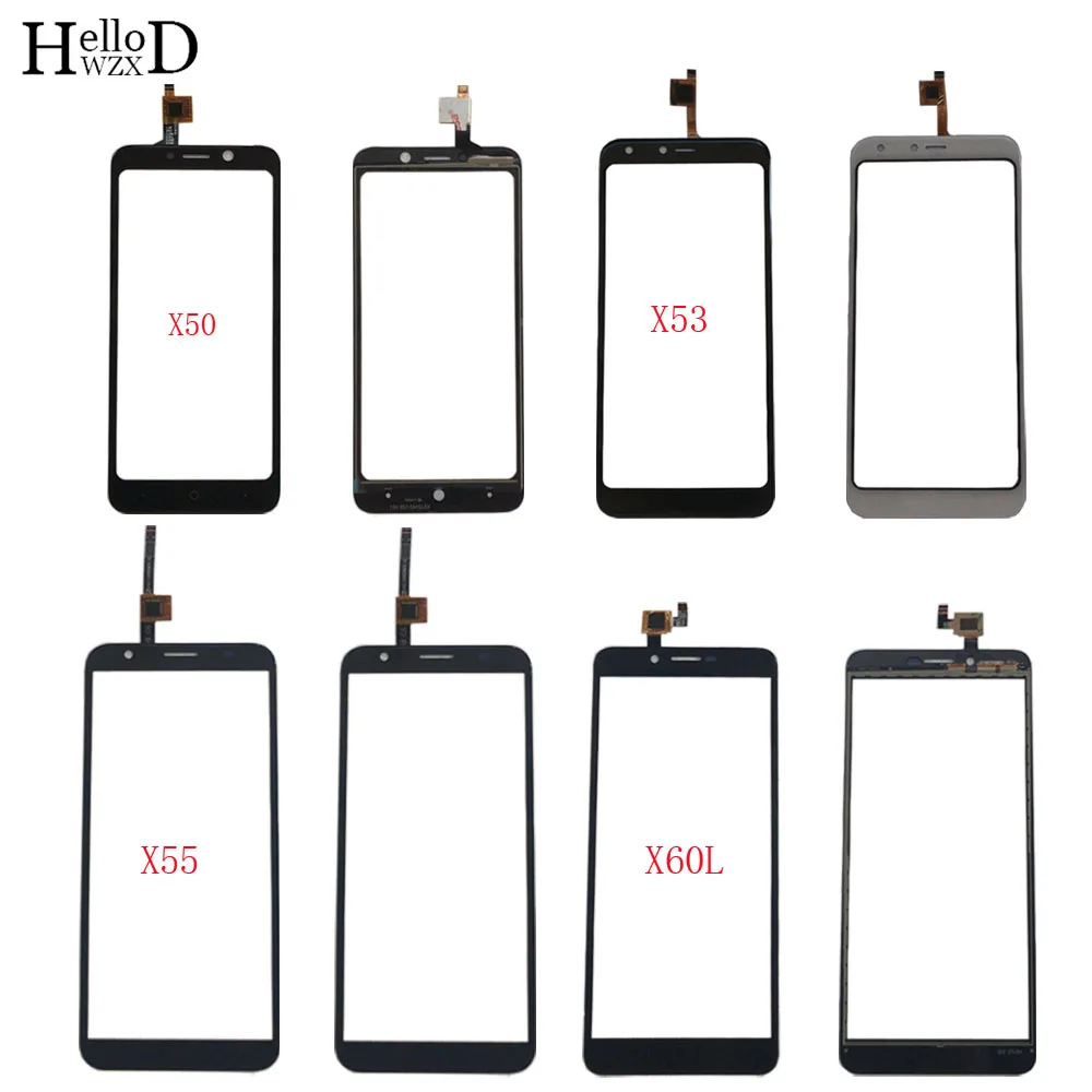 Мобильный сенсорный экран панель для Doogee X50 X50L X53 X55 X60L сенсорный экран дигитайзер Панель переднее стекло объектив сенсор 3 м клей салфетки