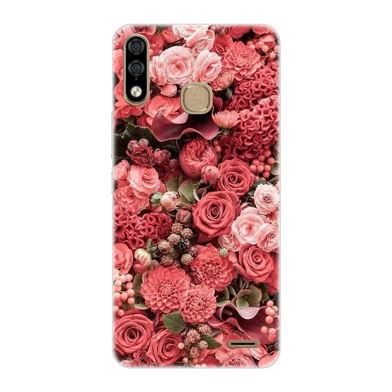 A192 Чехлы для телефонов Tecno Spark 3 Pro KB8/Spark3 KB7 6," чехол с принтом розового волка милый чехол-крышка с узорами ТПУ+ PC задняя крышка Funda Para - Цвет: A192