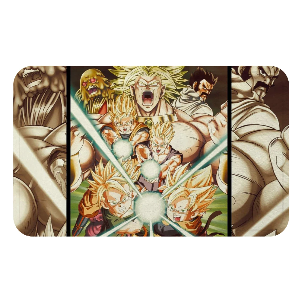 Светло-серый Японское аниме Dragon Ball Вегета Сон Гоку коврик для ванной ковер декоративный Противоскользящий коврик комната автомобиль пол барная подложка домашний декор для дверей подарок - Цвет: Светло-серый