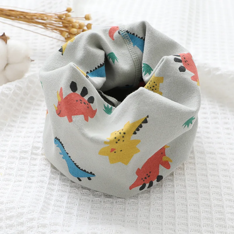 New Autumn Winter Children's Cotton Scarf Cartoon Kids Mufflers Outdoor Windproof Baby Warm Scarf Boys Collar Girls Neckerchief