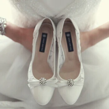 

2018 New White Lace Bridal Shoes Lady Formal High Heels Prom Party Pumps Korean Lace and Genuine Leather Wedding Shoes