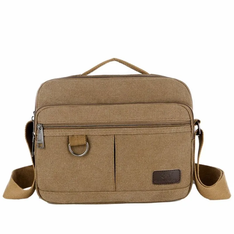 Men Canvas Shoulder Bags Casual Tote Travel Men's Crossbody Bag Retro Messenger Fashion High Quality Handbag |
