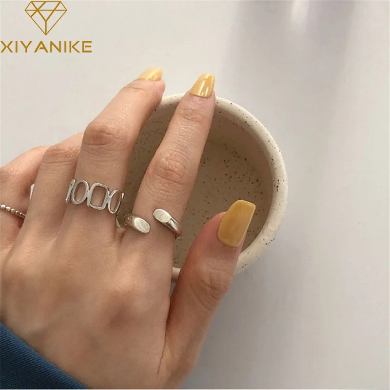 XIYANIKE 925 стерлингового серебра горячая Распродажа прямоугольные Овальные Полые
