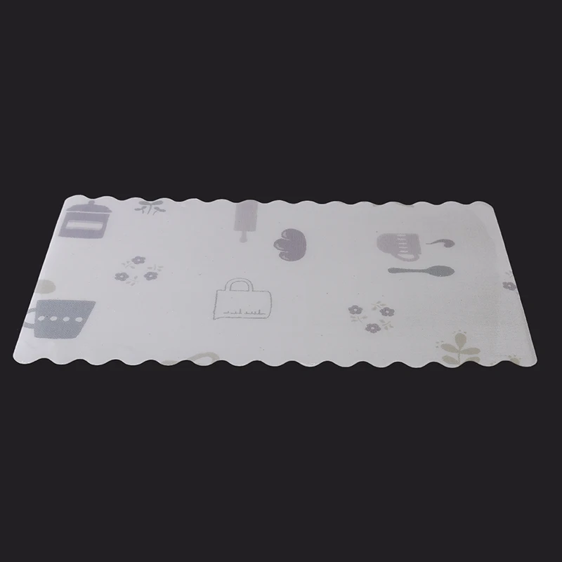 Simple style tablecloth PVC Japanese-style isolation rectangular mat waterproof and oil-proof tableware mat 4 pieces/set