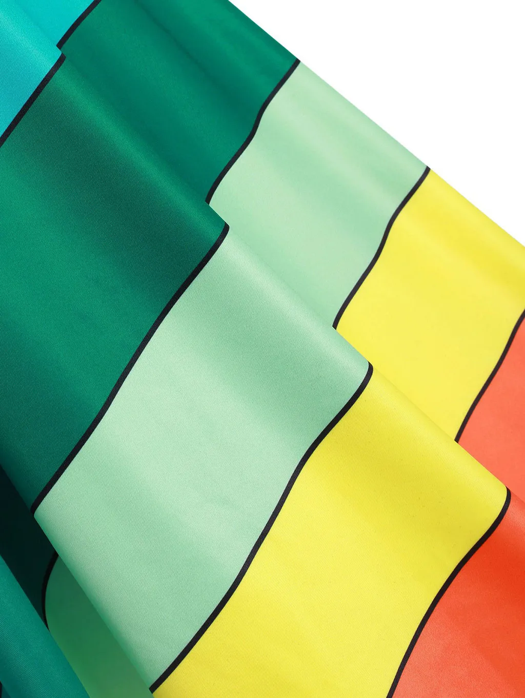 Женское платье в радужную полоску большого размера с капюшоном и длинными