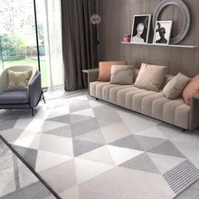 Геометрический узор ковра для дивана в гостиной спальни используется в скандинавском стиле короткий шерстяной Плетеный прикроватный плед