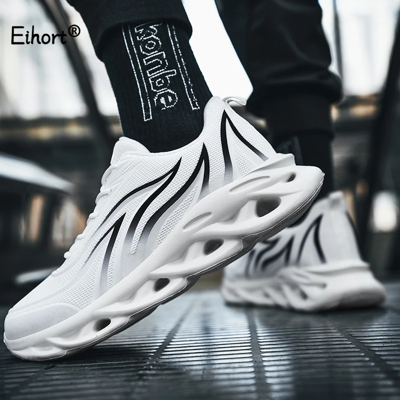 

Eihort 2020 Breathable Running Shoes Comfortable Mesh Sneakers Outdoor Non-slip Wear-resistant Casual Sports Shoes Big Size 46
