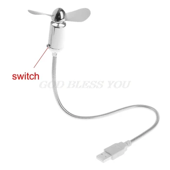

Mini USB Fan Flexible USB Cooling Fan with Switch For Notebook Laptop Computer Office Gadgets Drop Shipping