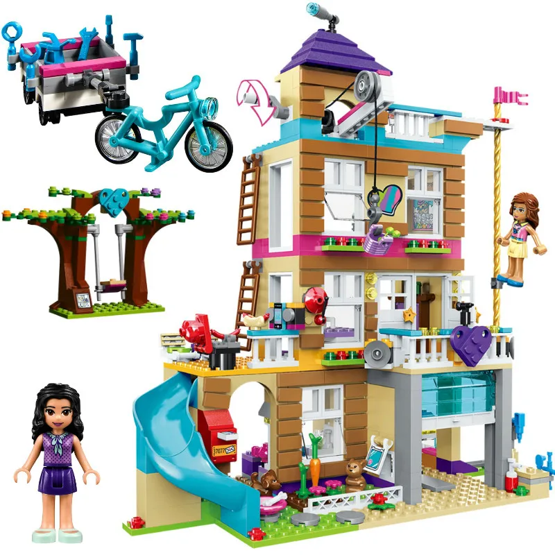 

808pcs Building block kit Compatible Legoinglys building brick friend for girl Friendship House Minifigured set toy for children