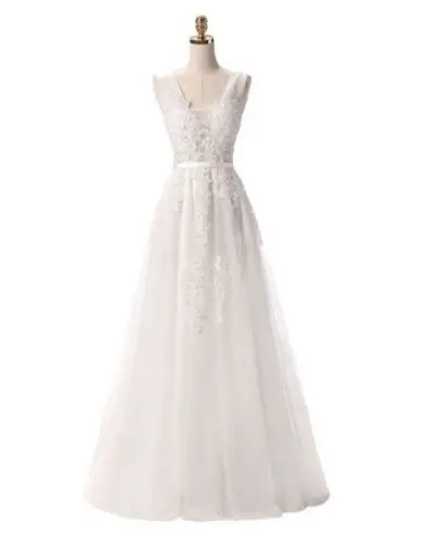Слоновая кость Vestido madrinha, новинка, тюль, расшитый бисером, сексуальный, v-образный вырез, а-силуэт, темно-синий, розовый, серебристый, серый, королевский синий, бордовые платья для подружки невесты со шлейфом - Цвет: Слоновая кость