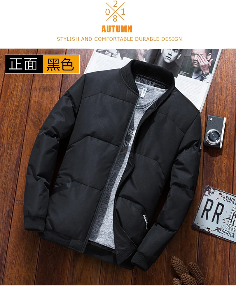 Winter New Style Men Cotton Overcoat Korean-style Slim Fit Fashion Handsome Short Cotton-padded Jacket