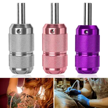 

1Pcs Aluminum Alloy Tattoo Handle Body Art Tool Self-locked Anti-Slip Tattoo Machine Grips Accessories For Tattoo studio