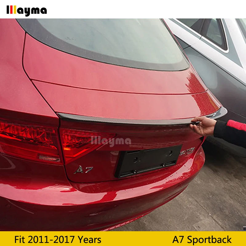 Спойлер для заднего багажника из углеродного волокна Audi A7 Sportback 2011 2012 2013 2014 2015 2016