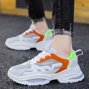 

Summer Breathable Shoes Men's Tide Youth Sports Shoes Students Casual Height Increasing Shoes Mens Shoes Casual Sneaker