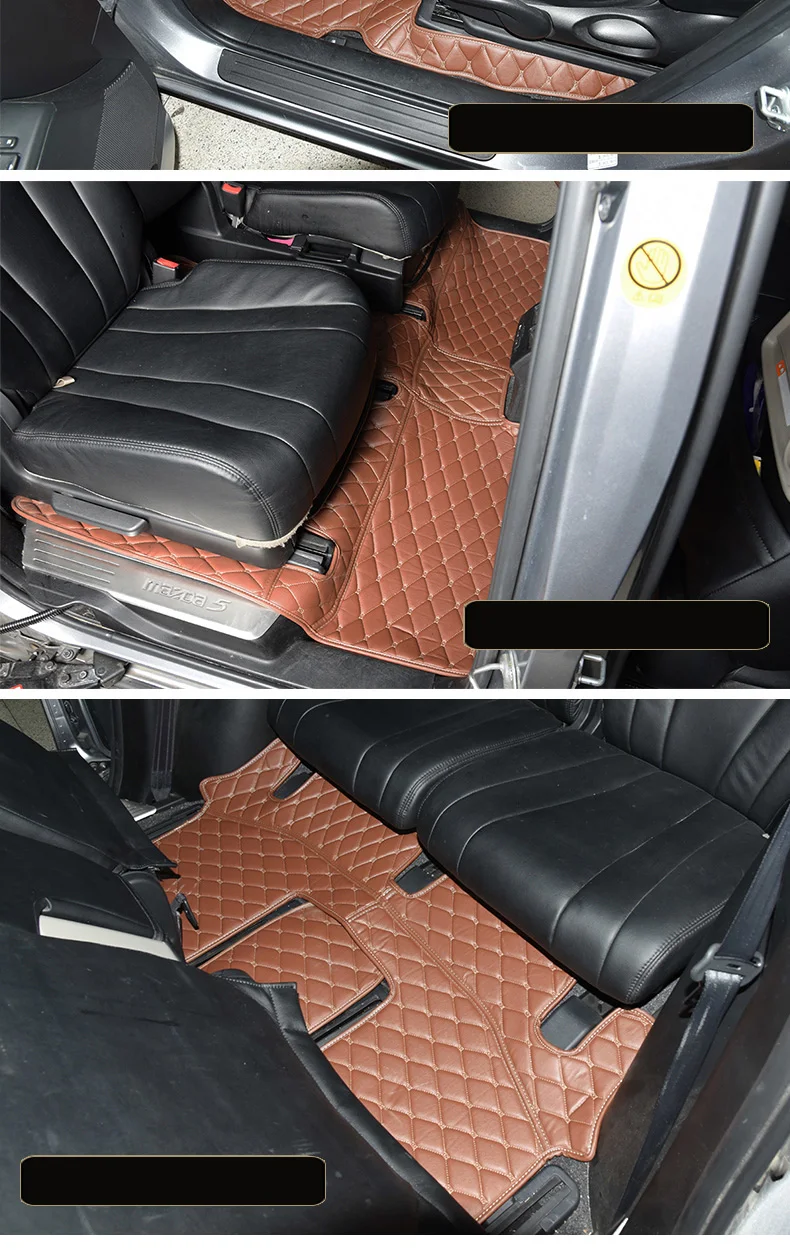 Волоконные кожаные автомобильные коврики для mazda Premacy Nissan Lafesta Highway Star 2010- 2013