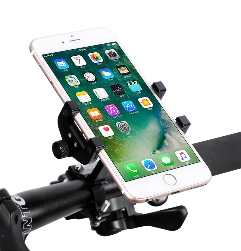 WEST BIKING держатель для мобильного телефона из алюминиевого сплава для велосипеда и мотоцикла, Нескользящая Пряжка, крепление на руль велосипеда
