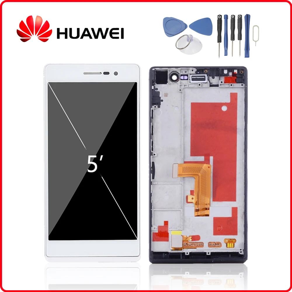 

HUAWEI Original Ascend P7 LCD Display Touch Screen Digitizer For Huawei P7 Display with Frame Replacement P7-L00 P7-L05 -L10