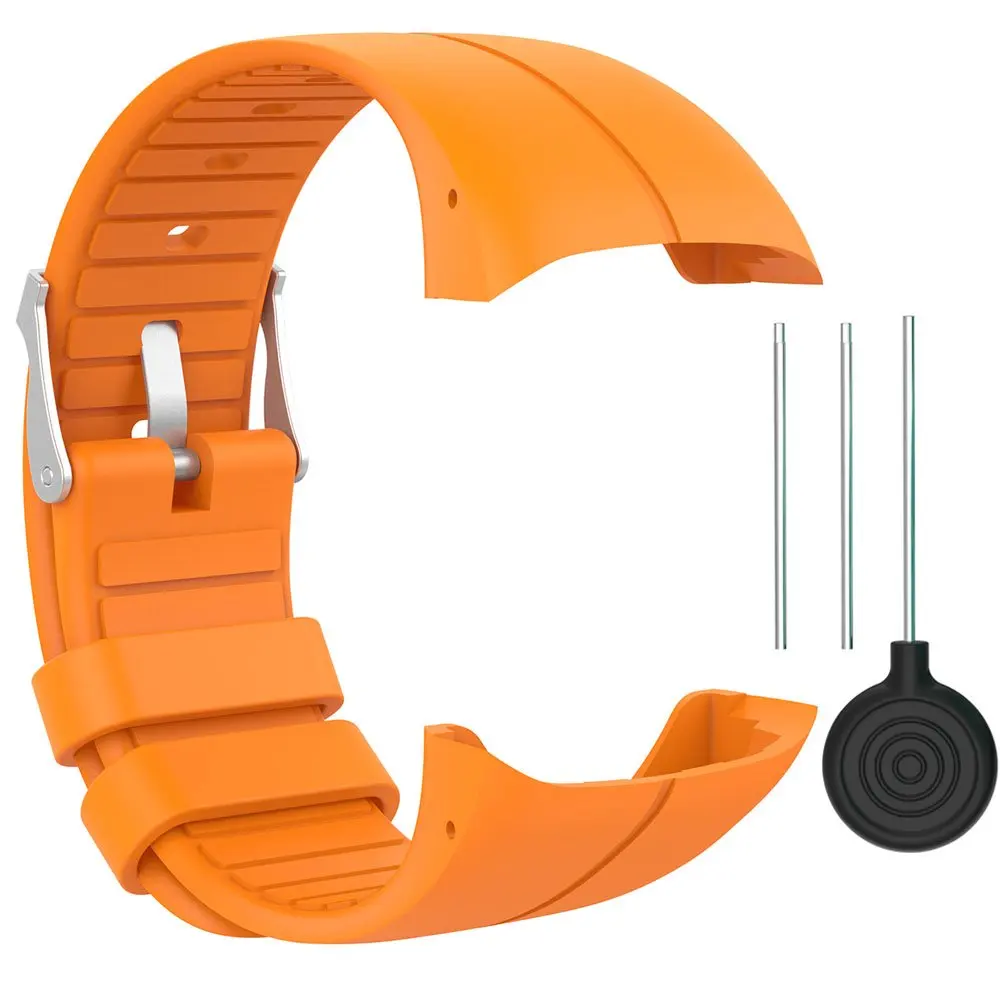 Orange AWINNER силиконовый браслет ремешок для Polar M400 M430 gps спортивные Смарт-часы сменный ремешок для часов браслет ремешок для часов - Цвет: Orange