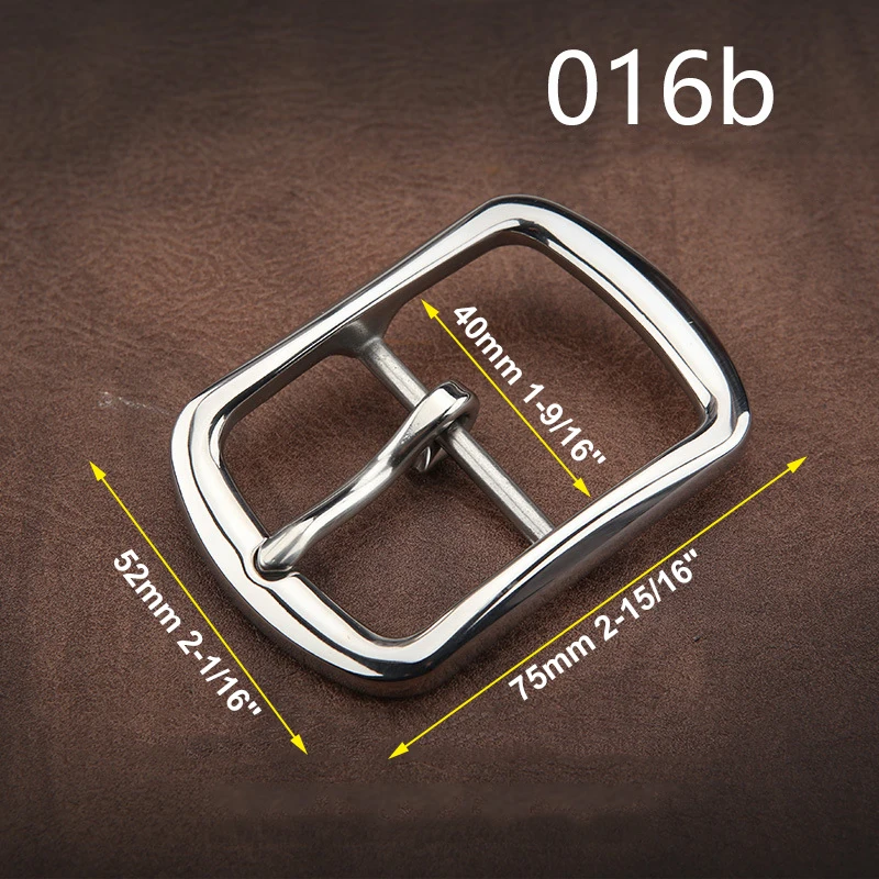 1 Stück Gürtelschnalle 304 Edelstahl 40 mm Dornschließe Herrenbundkopf für Lederhandwerk Gürtelteile Zubehör – Detail 2