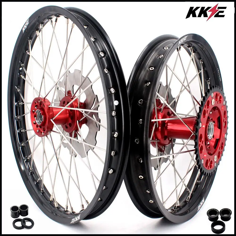 KKE 21 & 18 дюймовый комплект колес для эндуро HONDA CR125R 1996-1997 CR250R 1996 CR500R 1996-2001 задний 220