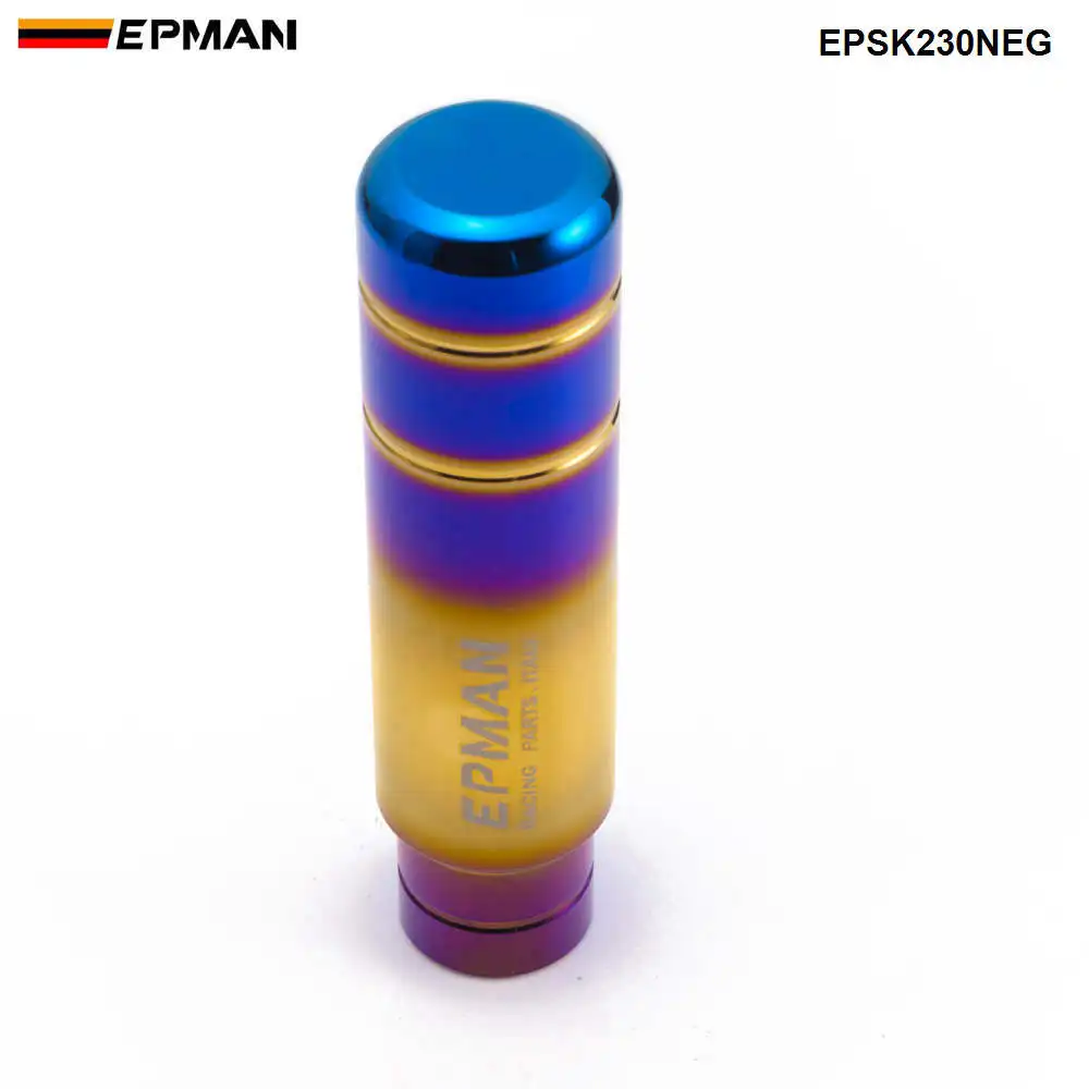 EPMAN JDM Burnt Blue Style Gold Aluminum 13 см ручка переключения передач Рычажная головка для