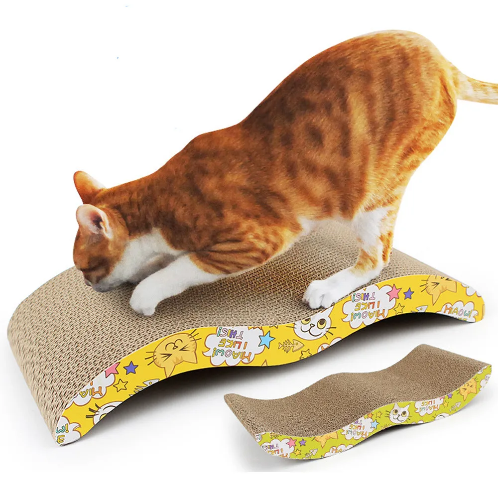 

Pet Cat Scratching Corrugated Board Grinding Claw Plate Paper Pad Cat Toy Climbing Frame Scraper Mat