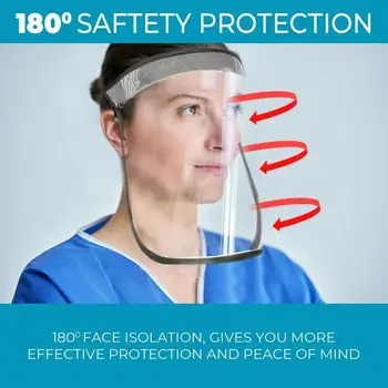 

Full Face Shield Safety Reusable Anti-Splash Dust-proof Mask Mask Rotatable Face Mask