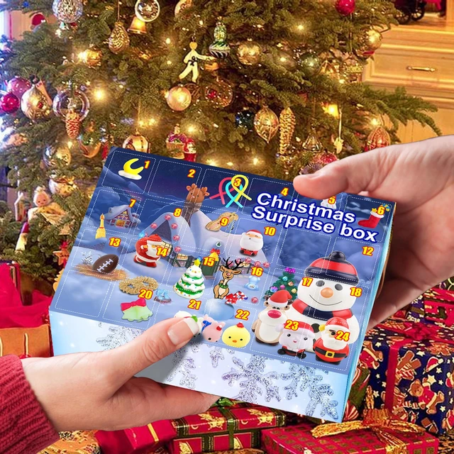 Advent Calendar 2021 - 24 Days Of Surprises Fidget Toys Bulk Christmas Holiday  Countdown Advent Calendars With 24 Little Doors - AliExpress