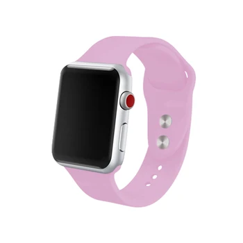 

For I Watch Series 5 4 Lavender Band 40mm 44mm Rubber Strap 38 42mm Silicone Bracelet Apple Watch 2 3 1 Wristbands