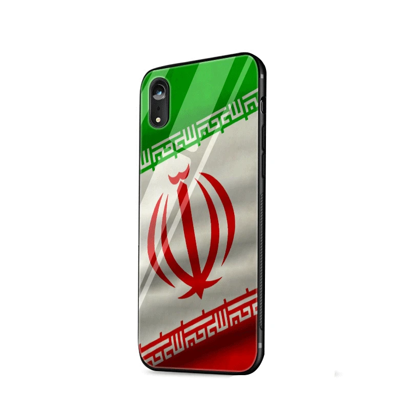 Стеклянный чехол для телефона TPU glass для Apple iPhone 5 5S SE 6 6S 7 8 Plus XR X XS Max крышка с флагом Iran Ribbon - Цвет: G7
