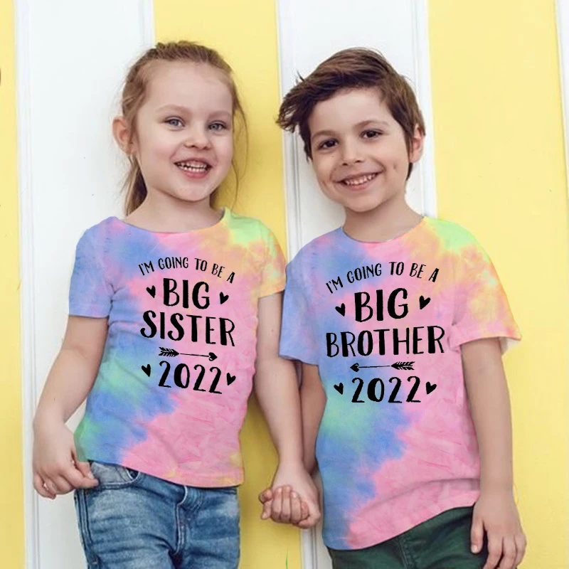 Футболка Tie-dye летняя детская футболка для путешествий и отпуска с коротким