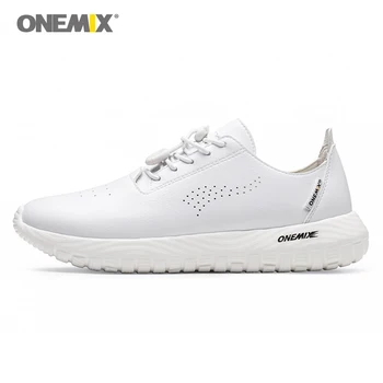 

ONEMIX Men Running Shoes for Women Microfiber Leather Designer Trail Lace Up Sport Shoes Men Outdoor Jogging Walking Shoes Male
