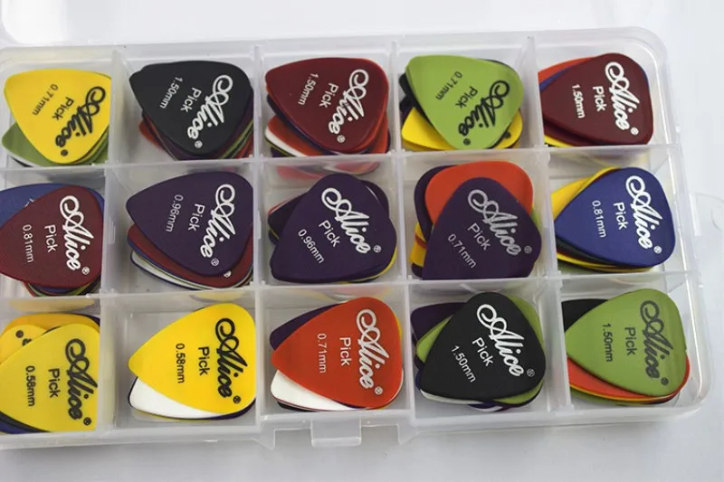 Alice Case Guitar-Picks Plectrum Musical-Instrument Acoustic Electric-Bass Mediator Thickness