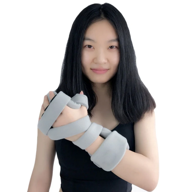 

Adjustable Practical Finger Hand Splint Strap Breathable Fingers Palm Bone Fracture Fixed Orthosis Plate Rehabilitation Supplies