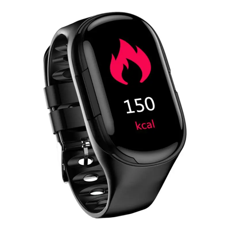 

Wireless Waterproof For Bluetooth Bracelet With Heart Rate/ Blood Pressure Test 2-in-1 Earbuds Smartwatch