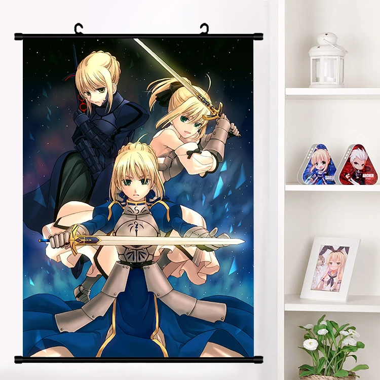 Аниме Fate/stay night Altria Пендрагон сабля игра Аниме настенные настенный плакат отаку коллекция домашнего декора искусства