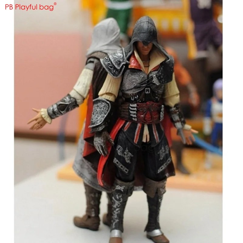 17 см Assassin C Рисунок Эцио И алтарь фигура Assassin фигурку передвижная, ПВХ, Коллекционная модель, игрушка для детей, лучший подарок HD50