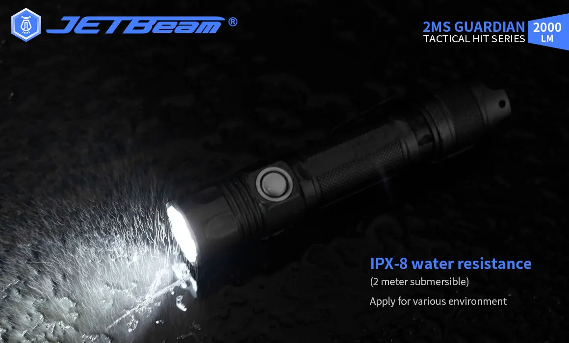Lumens de Alta Jetbeam Potência Lanternas Led Tocha Luz Poderosa Lanterna Auto Defesa 2ms 2000 16 lanterna poderosa de 2ms 2000 lúmens, autodefesa