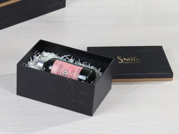 

Customized company black paper gift box cosmetic box design logo printing in packaging box ---PX11710