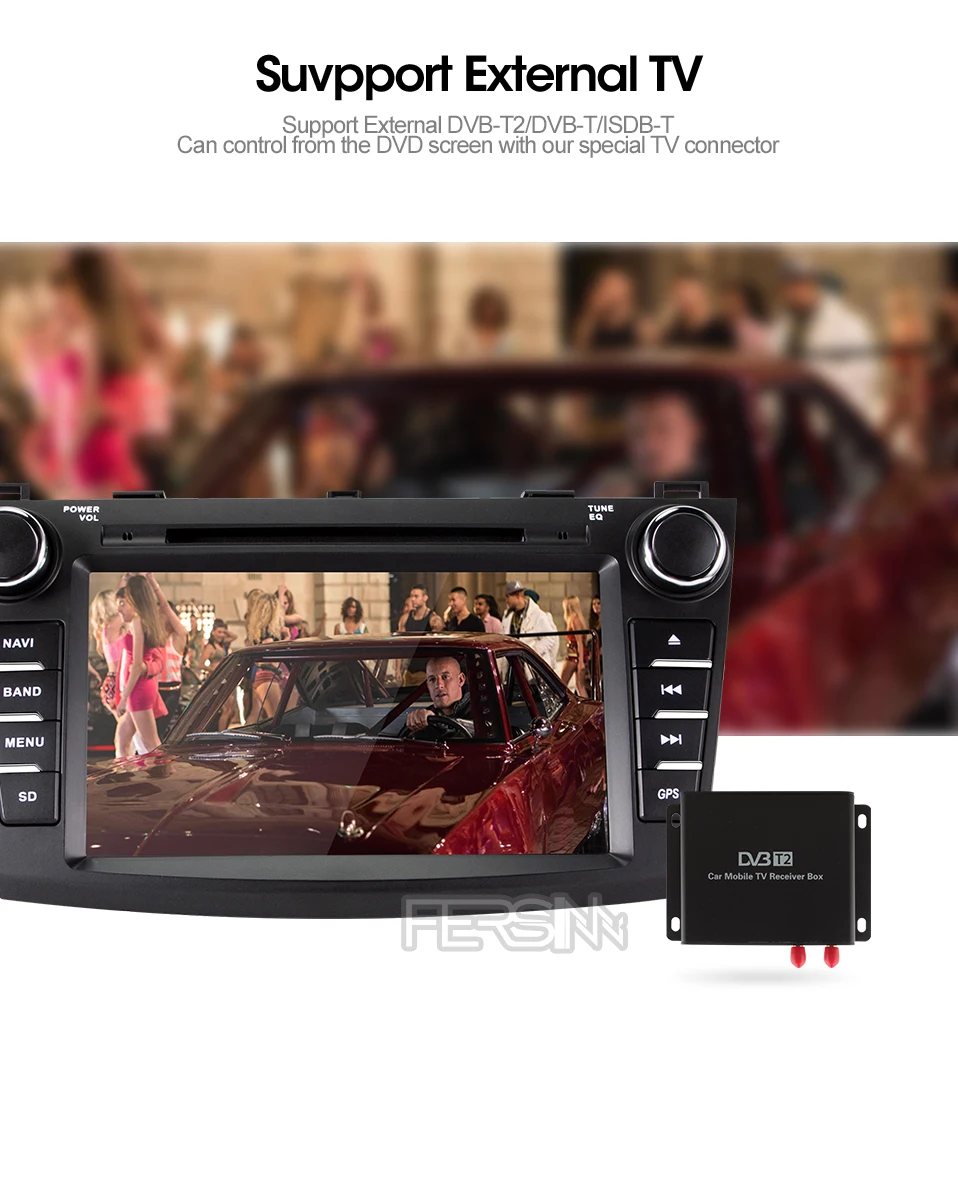 Fersinny android 9,0 Восьмиядерный автомобильный dvd для Mazda 3 2012 2012 2013 автомобильный Радио мультимедийный плеер