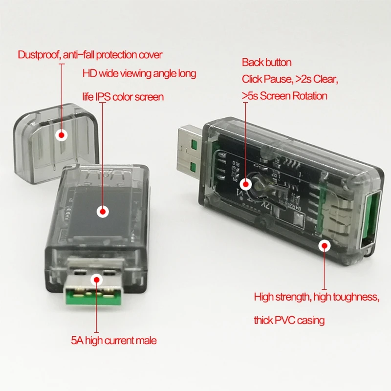 Топ Dc Цифровой 30 в 5A Usb тестер Напряжение Ток Мощность измеритель Qc 2,0 3,0 Fcp Afc Dcp детектор зарядное устройство индикатор