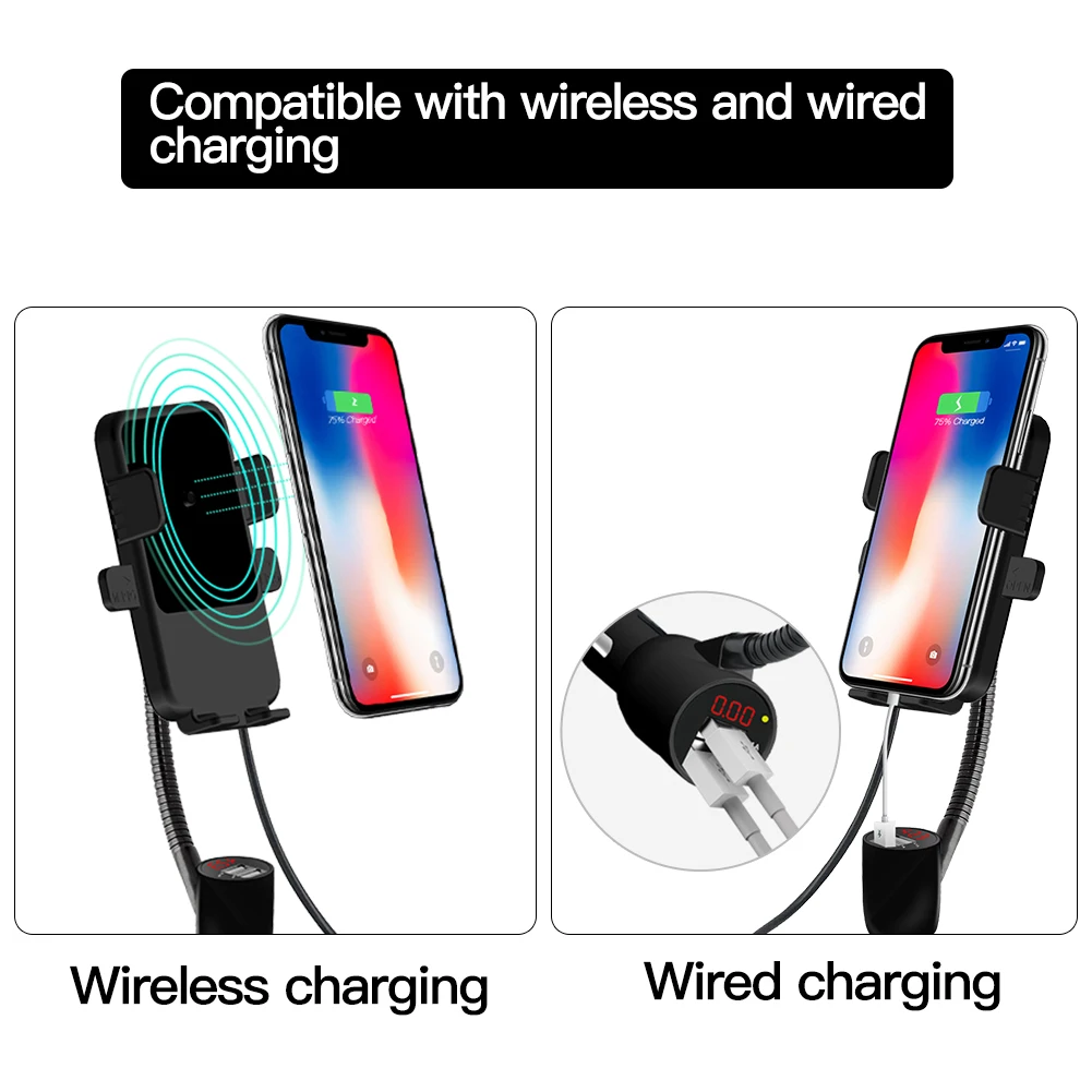 Автомобильное беспроводное зарядное устройство с двумя usb портами для Samsung Galaxy Note