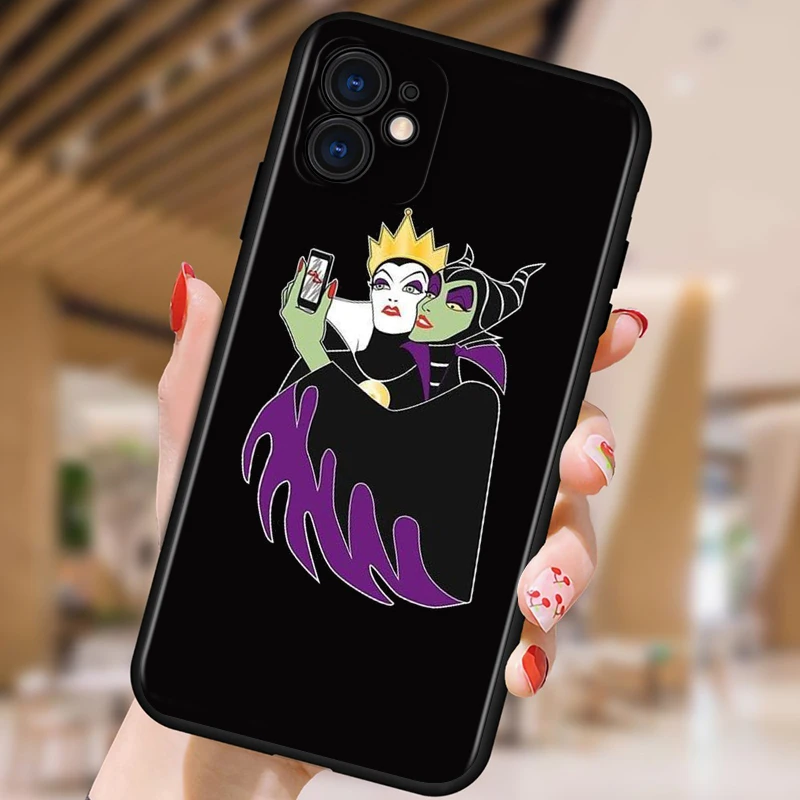 apple 13 pro case Phone Case For Apple iPhone 14 13 12 11 SE 2020 XS XR X 7 8 6 mini Plus Pro MAX Disney villains combo Black Silicone Cover case iphone 13 pro 