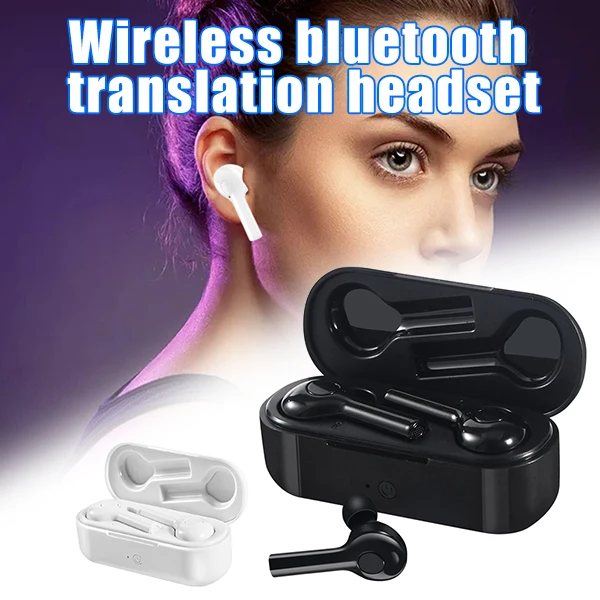 Переводные наушники беспроводные Bluetooth наушники Стерео шумоподавление переводчик гарнитура GDeals