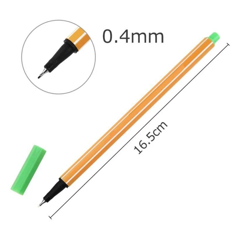 컬러 파인 포인트 펜, 파인라이너 저널 펜, 노트 드로잉, 0.4mm 스케치 아트 프로젝트, 사무용품, 12 개